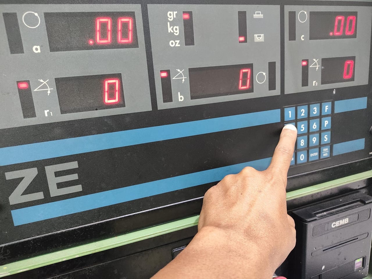 Industrial control hardware and instrumentation mounted inside a cabinet
